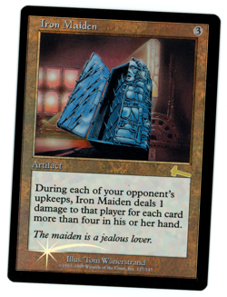 Iron Maiden -- MTG (SP Quality FOIL) - Urza's Legacy - See pics/scans! - Image 1