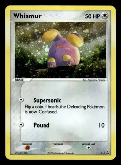 Whismur 019 Holo Rare Black Star Promo Pokemon Card - Image 1