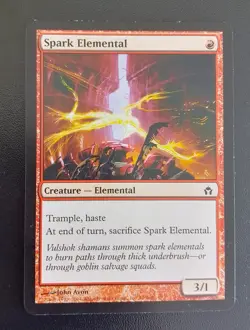 Magic the Gathering MTG Spark Elemental Fifth Dawn Lightly Played x4 - Image 4