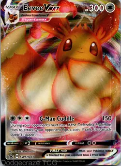 Eevee VMAX SWSH087 Promo SWSH Black Star Pokemon NM - Image 1