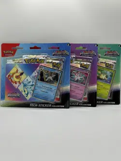 3x Pokemon TCG Prismatische Entwicklungen Tech-Sticker Set – Neu & OVP, Handler! - Image 1
