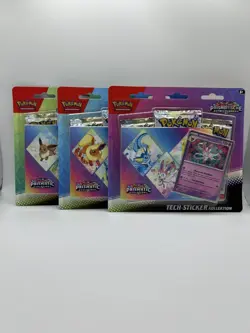 3x Pokemon TCG Prismatische Entwicklungen Tech-Sticker Set – Neu & OVP, Handler! - Image 2