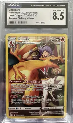 Pokemon Charizard Glurak Lost Origin TG03/TG30 CGC 8,5 - Image 1