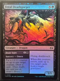 MTG Tarkir Dragonstorm Feral Deathgorger Foil (Common) - Image 1
