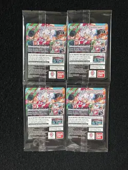 Ultra Rare Bundle – 4× One Piece US Voyage Promo – Monkey D. Luffy – Sealed - Image 3
