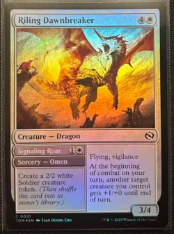 MTG Tarkir Dragonstorm Riling Dawnbreaker Foil (Common) - Image 1
