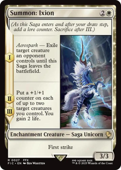 MTG magic 1x Summon Ixion SURGE FOIL (M/NM) Commander Final Fantasy - Image 1