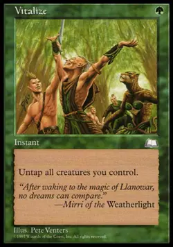 Vitalize - Medium Play MTG Weatherlight - Image 1