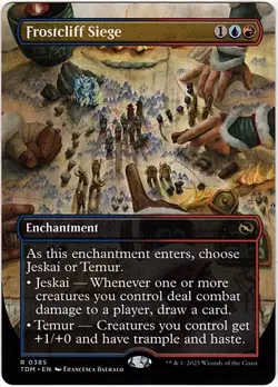 MTG Tarkir Dragonstorm Frostcliff Siege Borderless (Rare) - Image 1