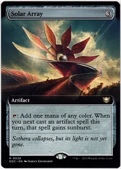 MTG Edge Of Eternities Solar Array Commander Extended Art (Rare) - Image 1