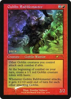 Goblin Rabblemaster promo Foil Mtg Magic English - Image 1