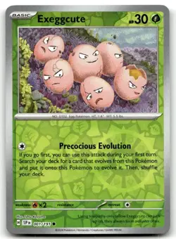 Exeggcute 001/191 Common Surging Sparks Pokemon Reverse Holo Lightly Played - Image 1