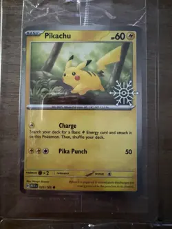 Lot Of 4 Pokemon Holiday Snowflake Promo Holos Pikachu Eevee Vanillish Glaceon - Image 2