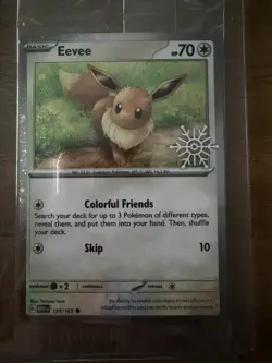 Lot Of 4 Pokemon Holiday Snowflake Promo Holos Pikachu Eevee Vanillish Glaceon - Image 3