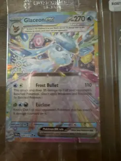 Lot Of 4 Pokemon Holiday Snowflake Promo Holos Pikachu Eevee Vanillish Glaceon - Image 4