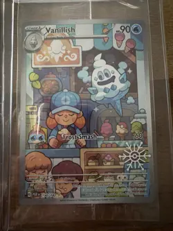 Lot Of 4 Pokemon Holiday Snowflake Promo Holos Pikachu Eevee Vanillish Glaceon - Image 5