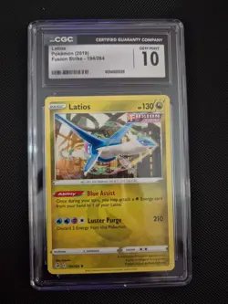 Latios Pokemon 2019 Fusion Strike 194/264 Graded CGC 10 GEM MINT - Image 1
