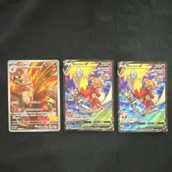 Pokemon TCG Blaziken V Holo Lot of 3 Rapid Strike Chilling Reign 020/198 - Image 1
