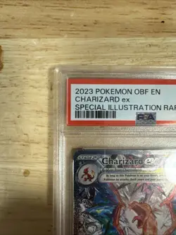 2023 Pokemon OBF EN-OBSIDIAN FLAMES CHARIZARD EX #223 SPECIAL ART RARE PSA 8 - Image 3