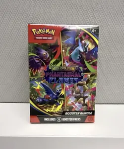 Pokemon Mega Evolution Phantasmal Flames Booster Bundle Box English (Sealed) - Image 1