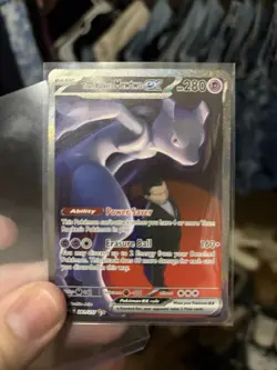 Pokemon TCG Team Rockets Mewtwo EX 281/217 Ascended Heroes SIR - Image 1