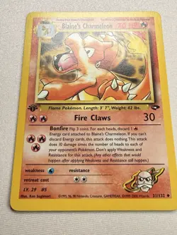 Pokemon TCG Blaine's Charmeleon 31/132 Gym Challenge 1st Edition Uncommon WOTC … - Image 5