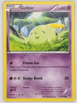 Gulpin 37/119 Pokemon - XY Phantom Forces MP - Image 1
