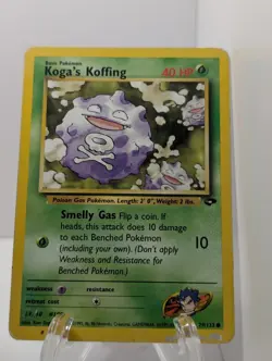 Koga's Koffing 79/132 POKEMON TCG Gym Challenge Regular - MP - Image 1