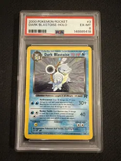 2000 POKEMON ROCKET #3 DARK BLASTOISE-HOLO GRADED PSA 6 - Image 1
