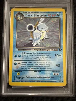 2000 POKEMON ROCKET #3 DARK BLASTOISE-HOLO GRADED PSA 6 - Image 3
