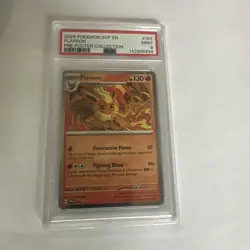 2025 POKEMON SVP EN-SV BLACK STAR PROMO #167 FLAREON PSA 9 - Image 1