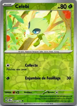 Carte Pokemon Celebi 004/142 Reverse - 2024 - Image 1