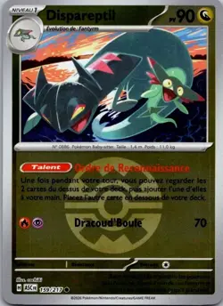 Carte Pokemon Dispareptil 159/217 Reverse 2026 - Image 1