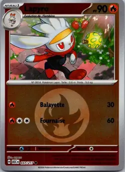 Carte Pokemon Lapyro 037/217 Reverse 2026 - Image 1