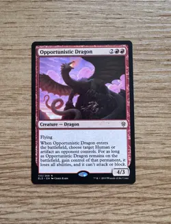 Opportunistic Dragon - NM - MTG Throne of Eldraine - Magic the Gathering - Image 1