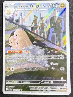 Team Rocket's Dugtrio 239/217 Pokemon TCG Ascended Heroes Illustration Rare - Image 1