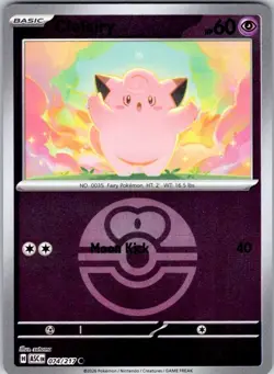 Clefairy (Love Ball) 074/217 Common Ascended Heroes Pokemon Reverse Holo NM - Image 1