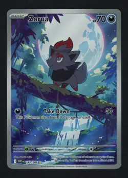 Zorua 142/086 SV: White Flare Holofoil Illustration Rare Pokemon TCG - Image 1