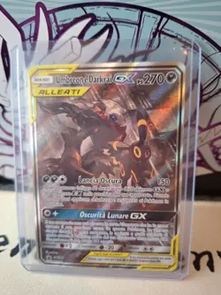 CARTA POKEMON UMBREON E DARKRAI GX SM241 PROMO BLACK STAR EX - Image 4
