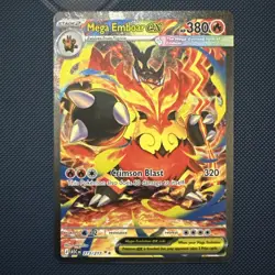 Mega Emboar ex 273/217 SIR Full Art Secret Rare Pokemon Ascended Heroes MINT - Image 1