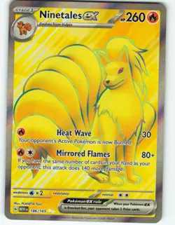 Ninetales ex - 186/165 Scarlet & Violet 151 - Pokemon TCG - 2023 - Image 1
