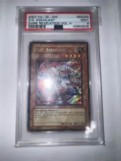 2007 YUGIOH DARK REVELATION DR04-EN244 D.D. ASSAILANT SECRET PSA 9 - Image 1