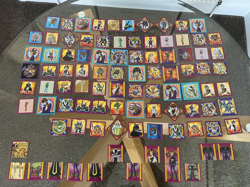 Yu-Gi-Oh! - Merlin 2005 Purple Back Stickers - Lot of 90+ - Image 1