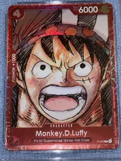 One Piece TCG Film Red P-022 Monkey.D.Luffy Promo Foil NM - Image 1