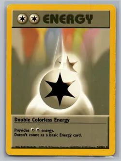 Double Colorless Energy Base Set #096/102 Uncommon Pokemon Card - Image 1