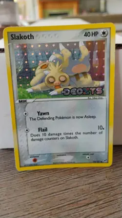 SLAKOTH Holo Foil EX DEOXYS 2005 Trading Card 73/107 TCG - Image 1