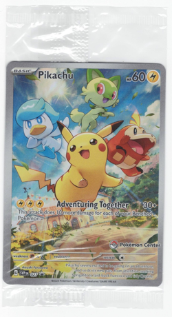 Pikachu 027 - SEALED Pokemon Center ETB Promo - Pokemon Trading Card Game - Image 1