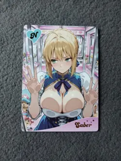 SABER N11 GENKI PARADE 3 Goddess Story WAIFU ANIME CARD - Image 1