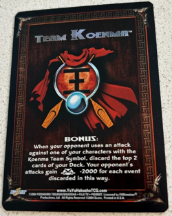 Yu Yu Hakusho TCG Koenma Team Card Single Rainbow Foil Unlimited NM - Image 1