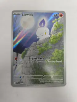 Pokemon TCG Litwick 2025 White Flare Holo Card 101/086 - Image 1
